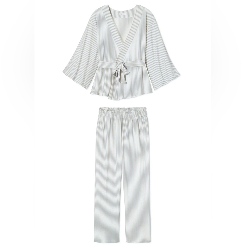 Lake Pajamas DreamKnit Kimono Pajama Set in Red!
